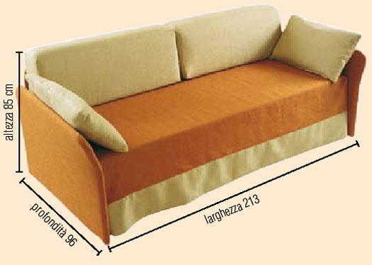 Divano saliscendi per hotel ed alberghi