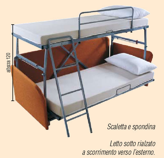 Divano saliscendi per hotel ed alberghi esteso